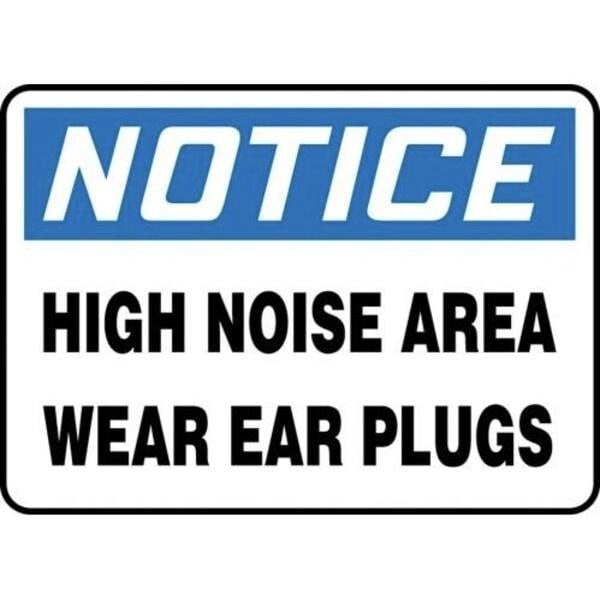 Accuform OSHA NOTICE SAFETY SIGN EAR MPPA809VA MPPA809VA - main